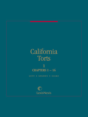 cover image of California Torts
